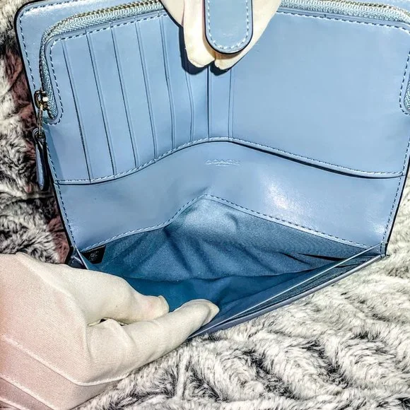 Coach bluebell wallet shop